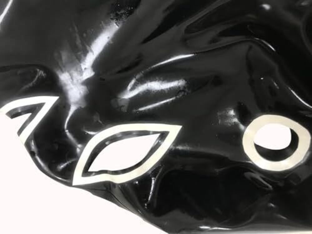 7868 Latex Hood with Double Hair Holes,Handmade Latex Masks,Suitable - Picture 5 of 7